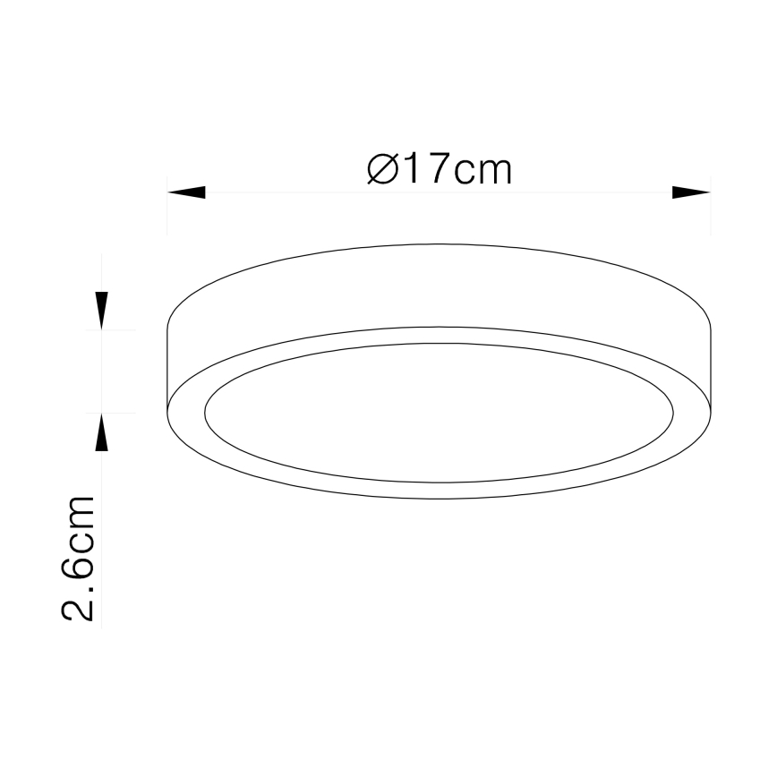 Globo - LED Himmennettävä kattovalo LED/22W/230V