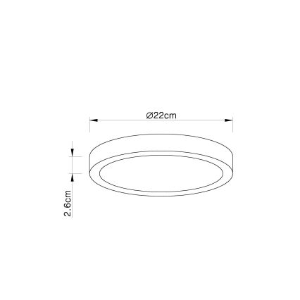 Globo - LED Himmennettävä kattovalo LED/28W/230V