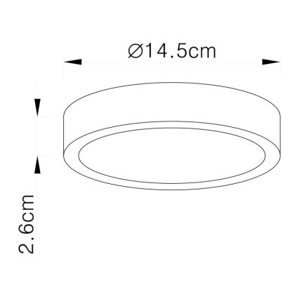 Globo - LED-kattovalaisin LED/15W/230V