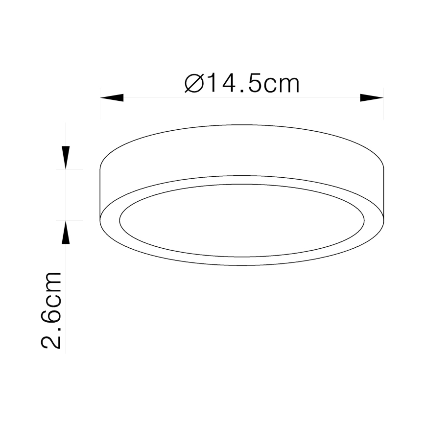 Globo - LED-kattovalaisin LED/15W/230V