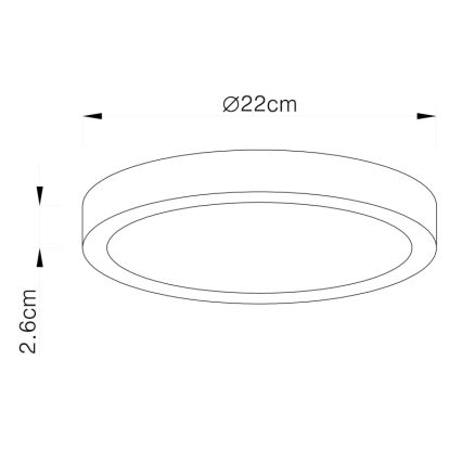 Globo - LED-kattovalaisin LED/28W/230V