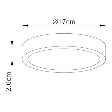 Globo - Himmennettävä LED-kattovalaisin LED/22W/230V