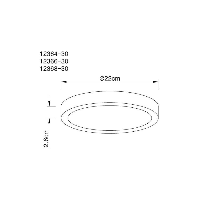Globo - Himmennettävä LED-kattovalaisin LED/28W/230V