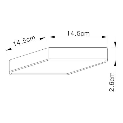 Globo - LED-kattovalaisin LED/15W/230V