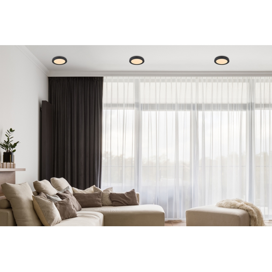 Globo - LED-kattovalaisin LED/18W/230V 3000/4000/6500K musta