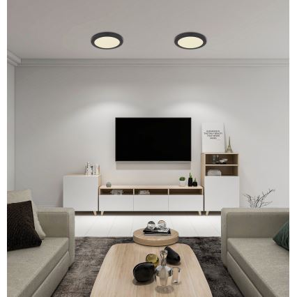 Globo - LED-kattovalaisin LED/24W/230V 3000/4000/6500K musta