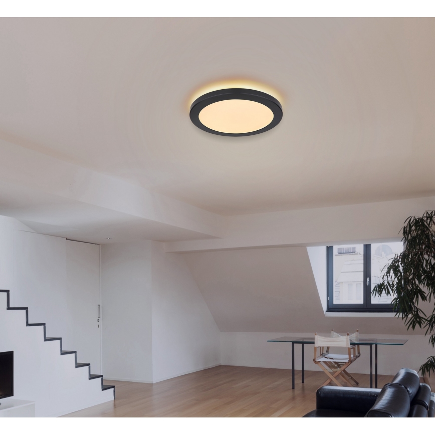 Globo - LED-kattovalaisin LED/24W/230V 3000/4000/6500K musta