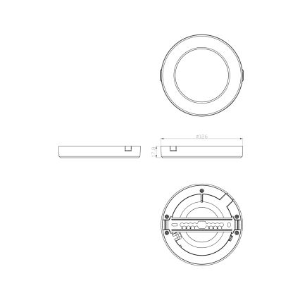 Globo - LED-kattovalaisin LED/6W/230V 3000/4000/6500K valkoinen