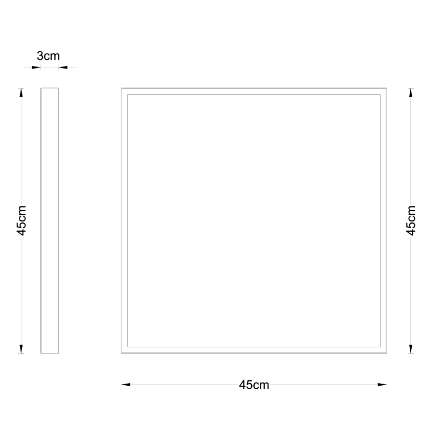 Globo - LED-kattovalaisin LED/30W/230V 45x45 cm