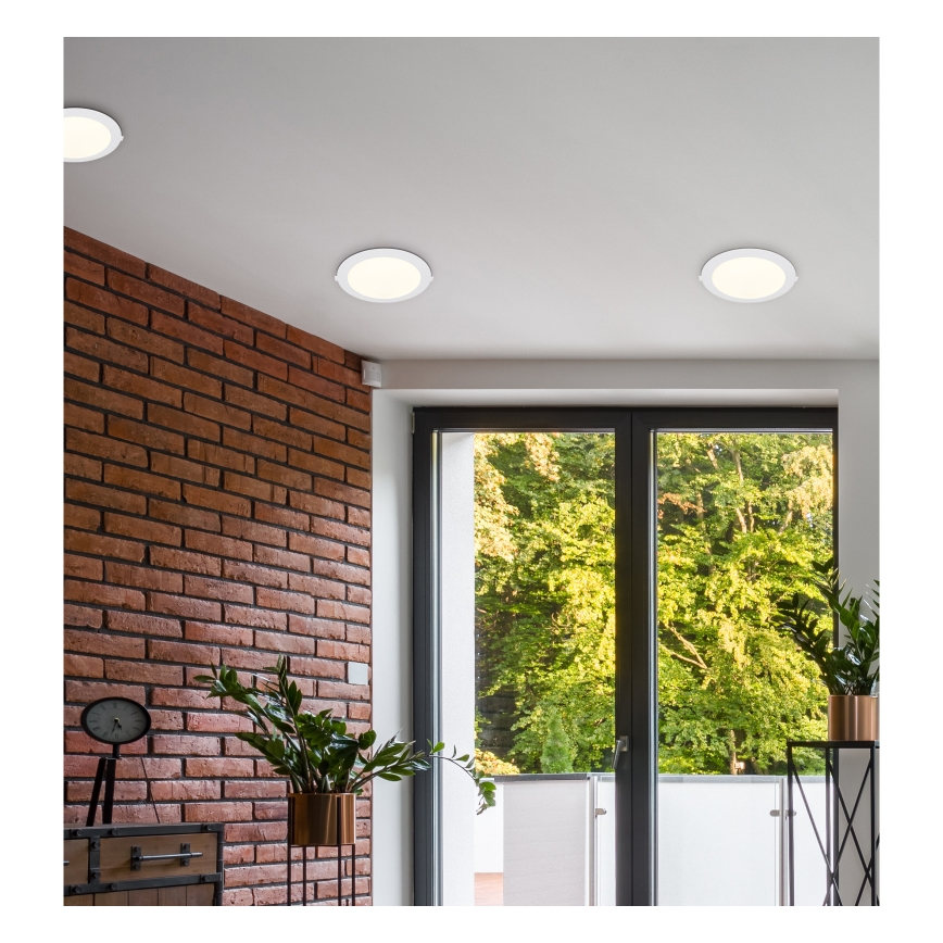 Globo - LED upotettava valo LED/18W/230V 4000K halkaisija 22,4 cm