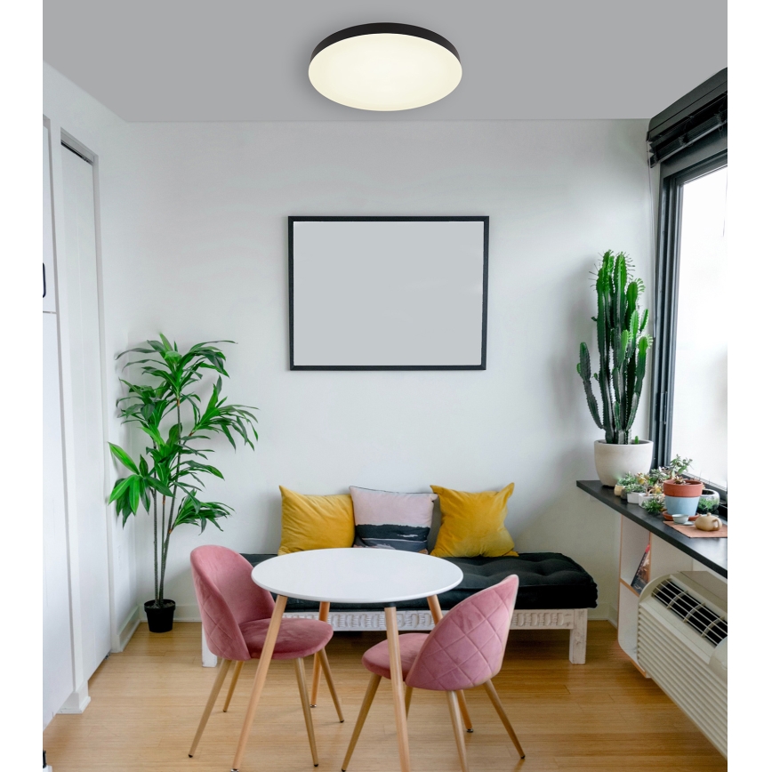 Globo - LED-kattovalaisin LED/50W/230V 3000K/4000K/6500K halkaisija 50 cm musta