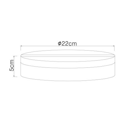 Globo - LED-kattovalaisin LED/12W/230V 4000K halkaisija 22 cm valkoinen