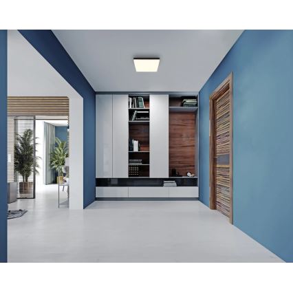 Globo - LED-kattovalaisin LED/18W/230V 4000K 30x30 cm musta