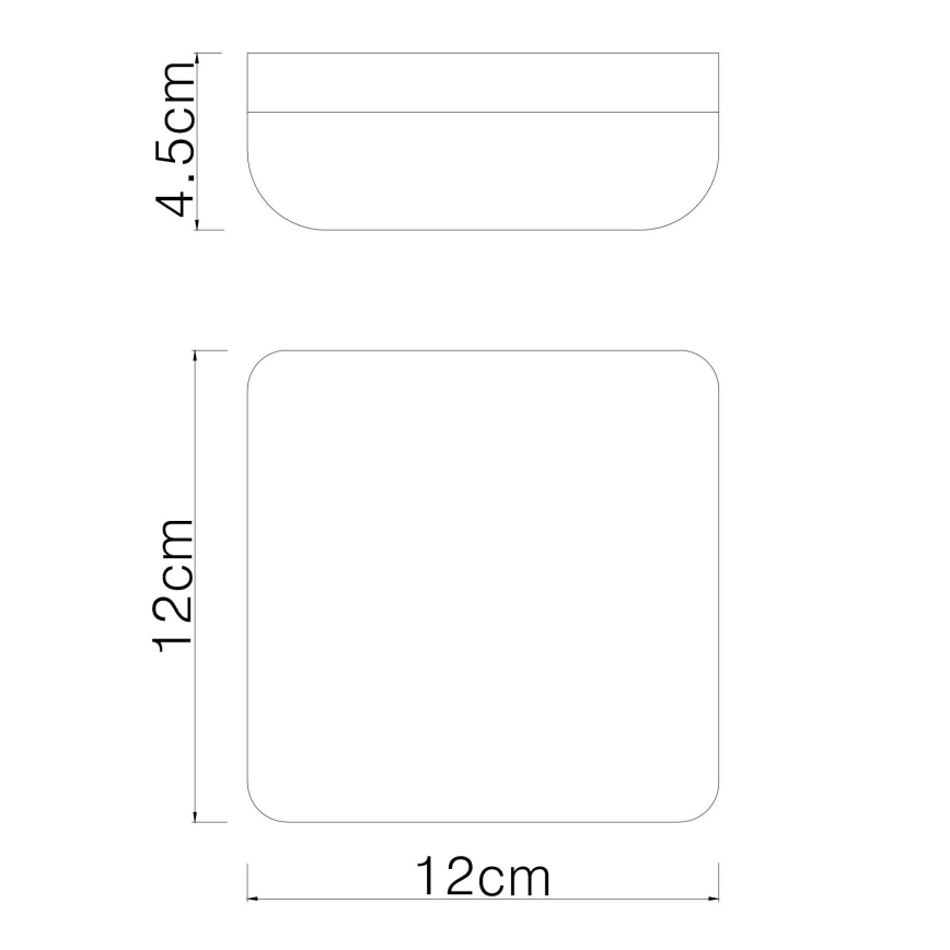Globo - LED-kattovalaisin LED/8W/230V 4000K 12x12 cm musta