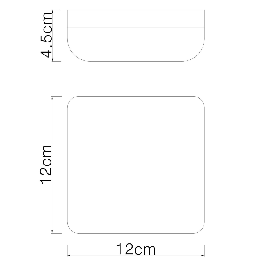 Globo - LED-kattovalaisin LED/8W/230V 4000K 12x12 cm valkoinen
