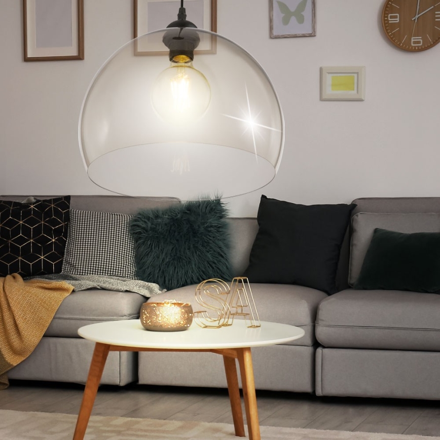 GLOBO 14002H1 - Kattokruunu narulla CERSEI 1xE27/60W/230V