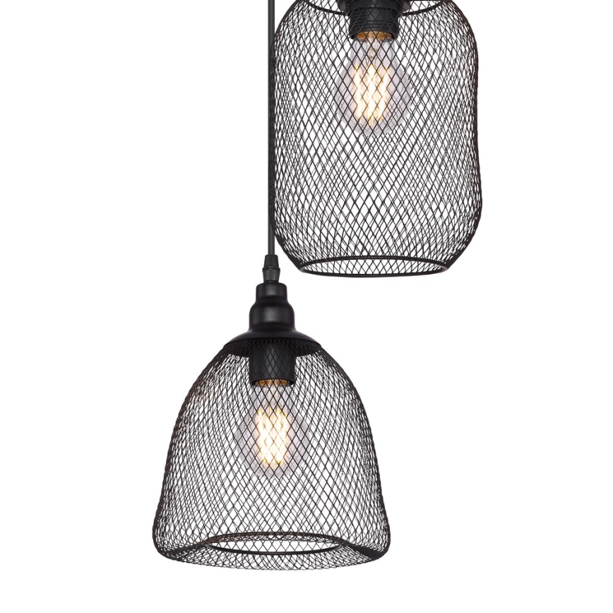 Globo - Kattokruunu narulla 3xE27/60W/230V