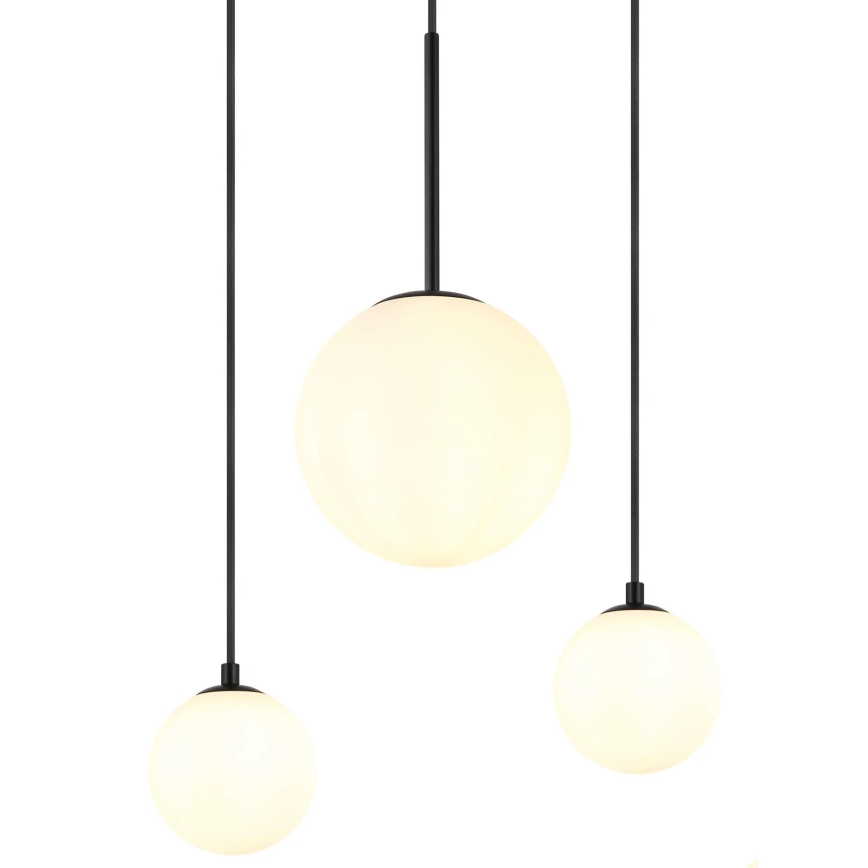 Globo - Kattokruunu johdossa 3xE27/9W/230V + 3xG9/5W