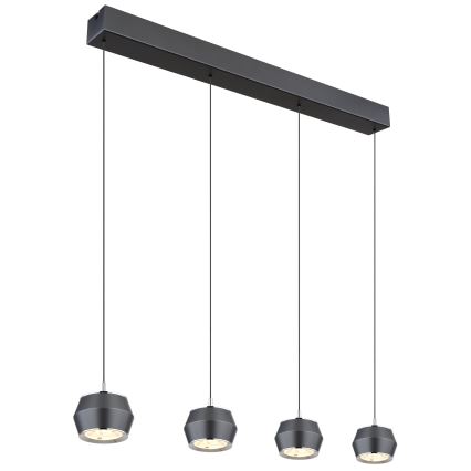 Globo - LED-kattokruunu johdossa 4xLED/6W/230V