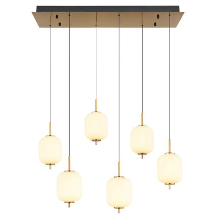 Globo - LED-kattokruunu johdossa 6xLED/6,7W/230V