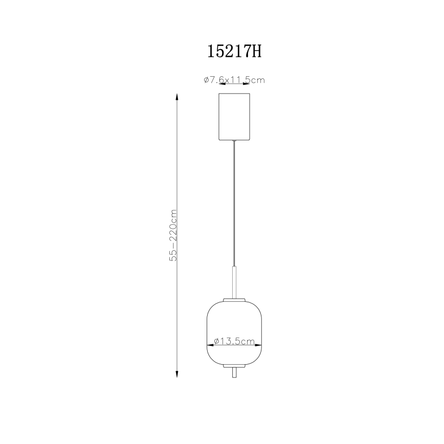Globo - LED-kattokruunu johdossa LED/7W/230V