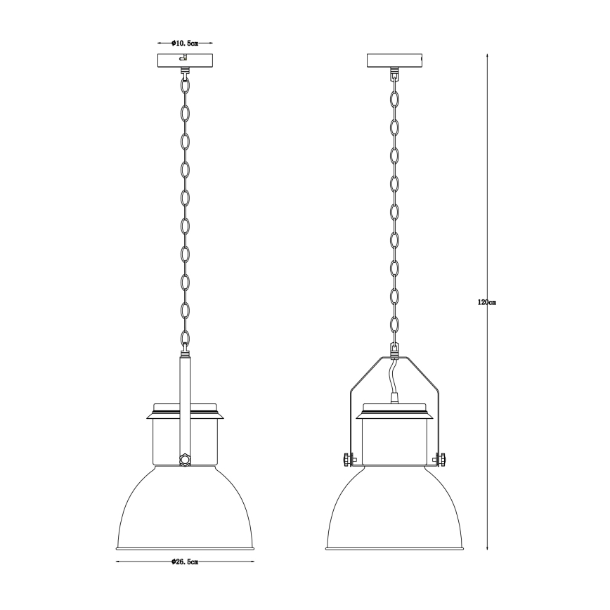 Globo 15282 - Kattokruunu ketjussa KUTUM 1xE27/40W/230V