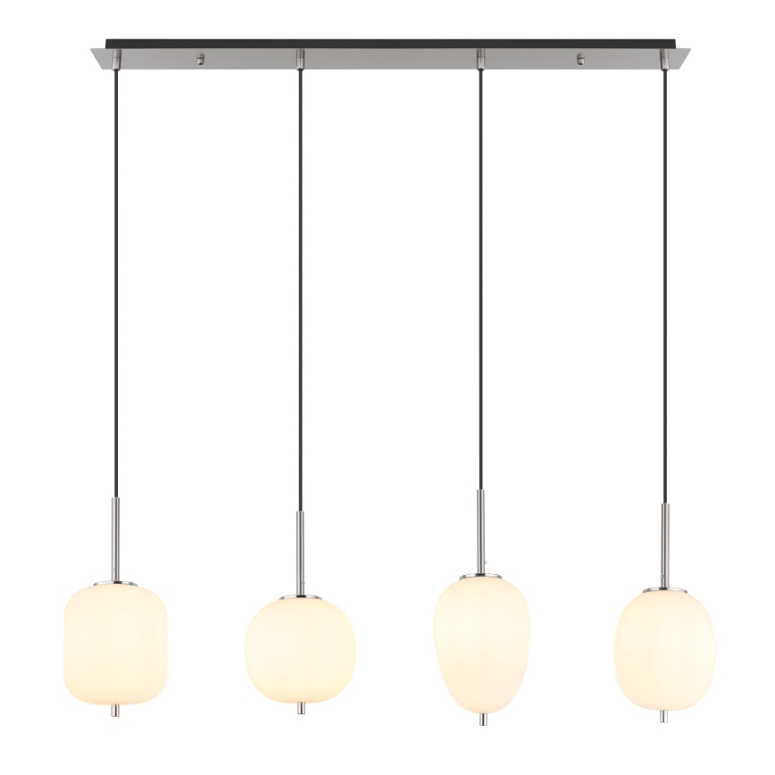 Globo - Kattokruunu johdossa 4xE14/40W/230V valkoinen