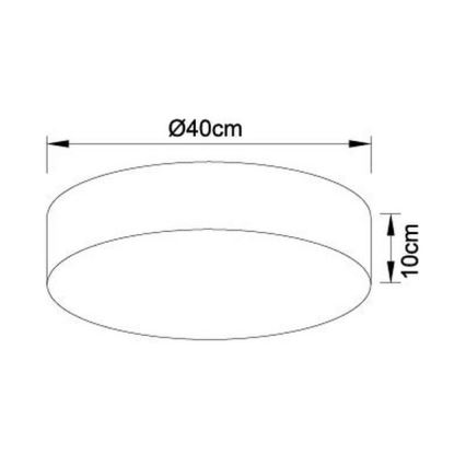 Globo - Himmennettävä LED-kattovalaisin LED/24W/230V + Kauko-ohjaus