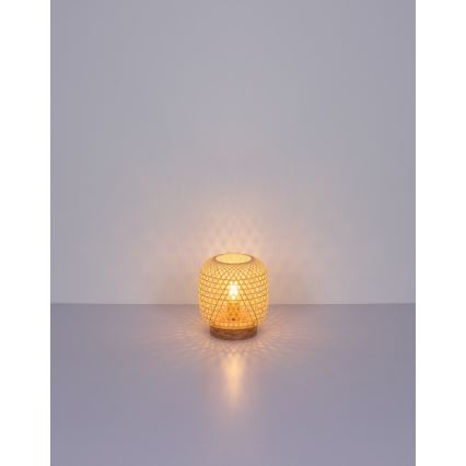 Globo - Pöytävalaisin 1xE27/60W/230V bambu