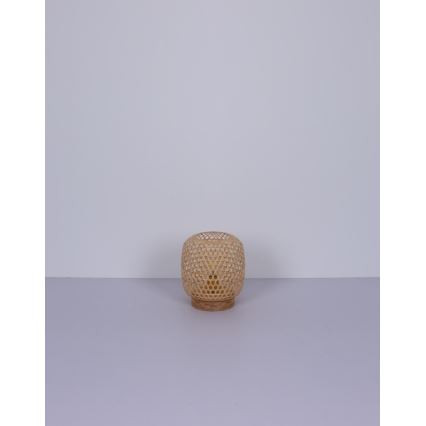 Globo - Pöytävalaisin 1xE27/60W/230V bambu