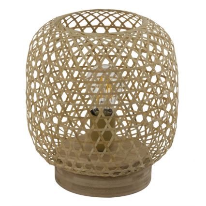 Globo - Pöytävalaisin 1xE27/60W/230V bambu