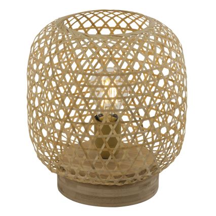 Globo - Pöytävalaisin 1xE27/60W/230V bambu