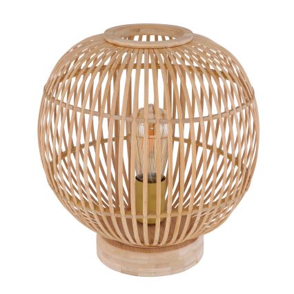 Globo - Pöytävalaisin 1xE27/60W230V bambu