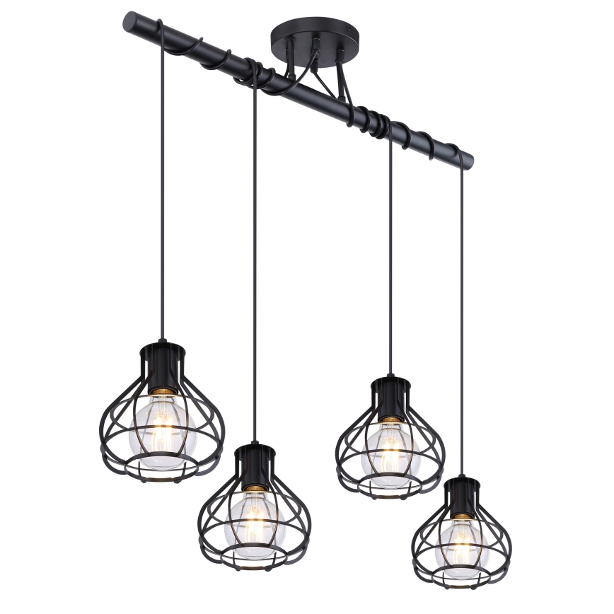 Globo - Kattokruunu narulla 4xE27/60W/230V