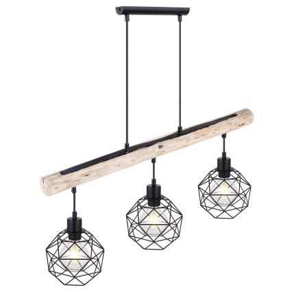 Globo - Kattokruunu narulla 3xE27/60W/230V