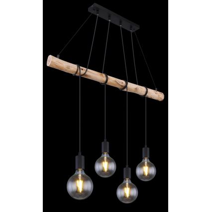 Globo - Kattokruunu narulla 4xE27/60W/230V
