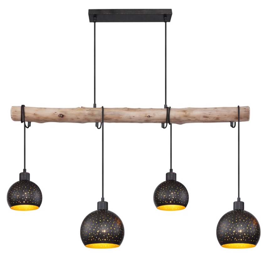 Globo - Kattokruunu narulla 4xE27/40W/230V