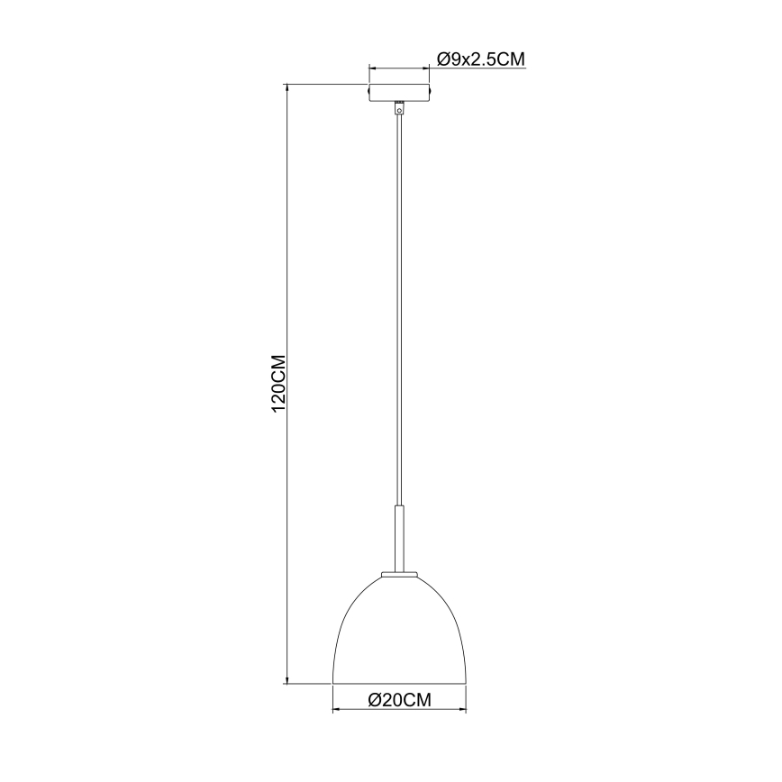 Globo - Kattokruunu narulla 1xE27/60W/230V
