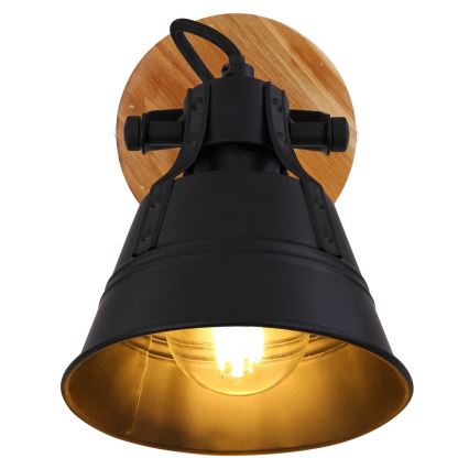 Globo - Seinäkohdevalo 1xE27/60W/230V jalokuusi