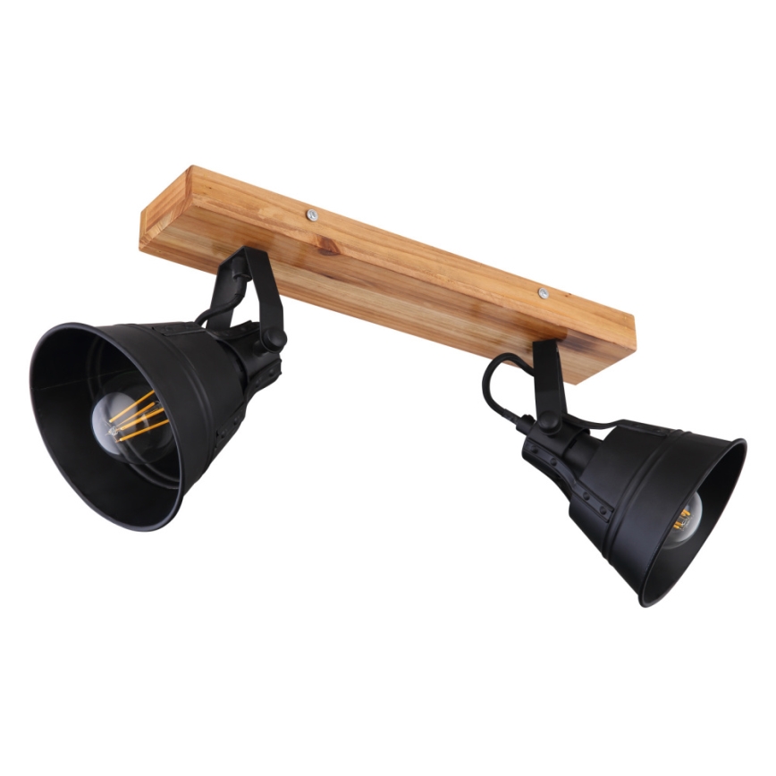 Globo - Kohdevalo 2xE27/60W/230V jalokuusi
