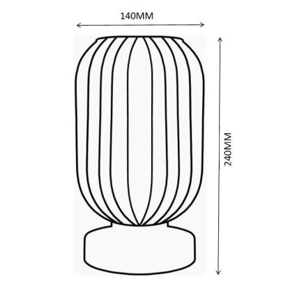 Globo - Pöytävalaisin 1xE27/40W/230V vihreä