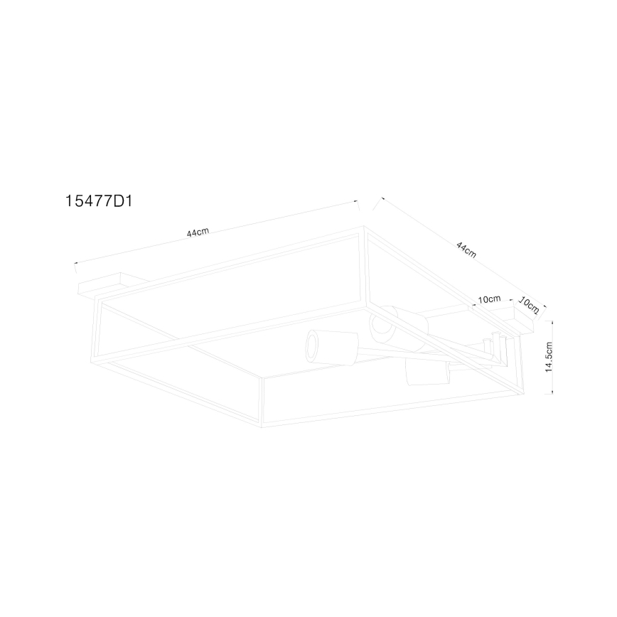 Globo - Kattovalo 3xE27/60W/230V