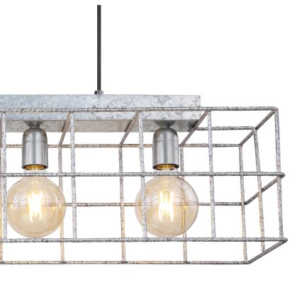 Globo 15530Z-4H - Kattokruunu johdossa MERRIL 4xE27/60W/230V