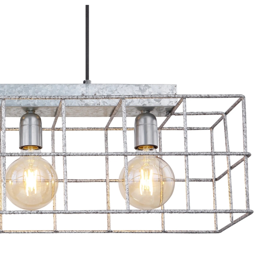 Globo 15530Z-4H - Kattokruunu johdossa MERRIL 4xE27/60W/230V