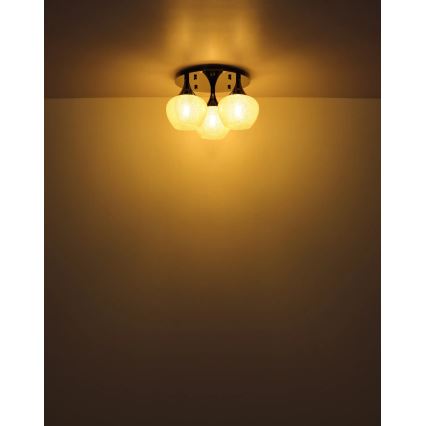 Globo - Kiinteä kattokruunu 3xE27/40W/230V antrasiitti