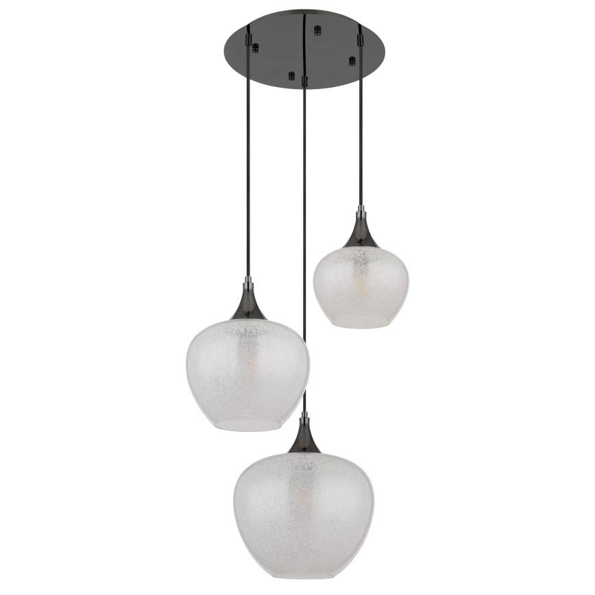 Globo - Kattokruunu johdossa 3xE27/40W/230V valkoinen/antrasiitti