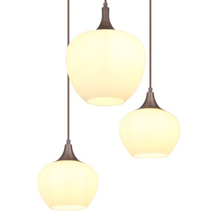 Globo - Kattokruunu johdossa 6xE27/40W/230V valkoinen