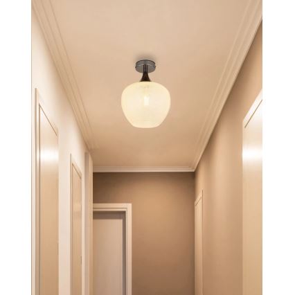 Globo - Kattovalo 1xE27/40W/230V valkoinen/antrasiitti