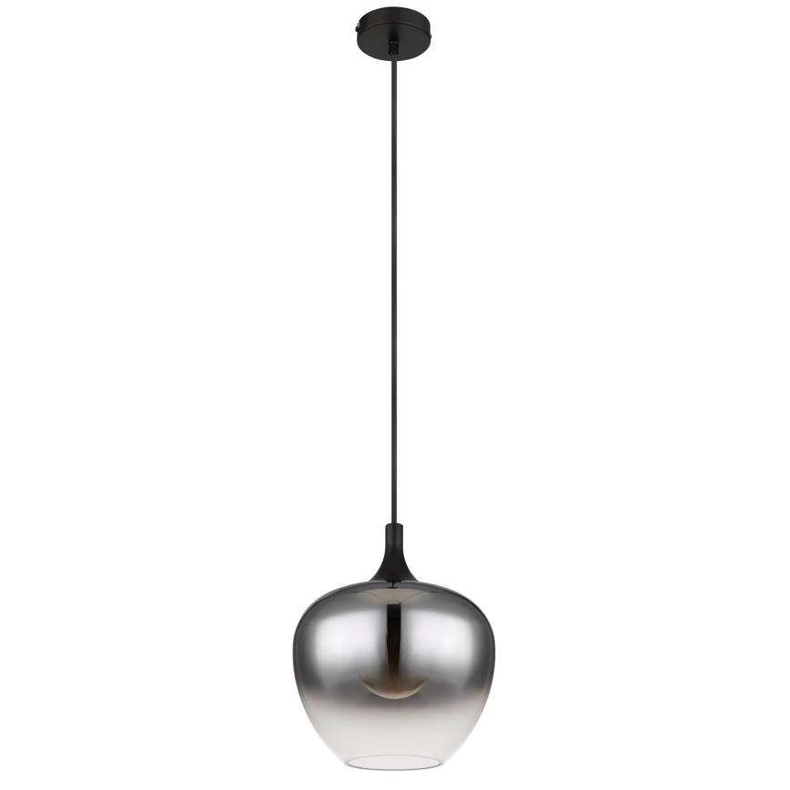 Globo - Kattokruunu johdossa 1xE27/40W/230V halkaisija 24 cm musta