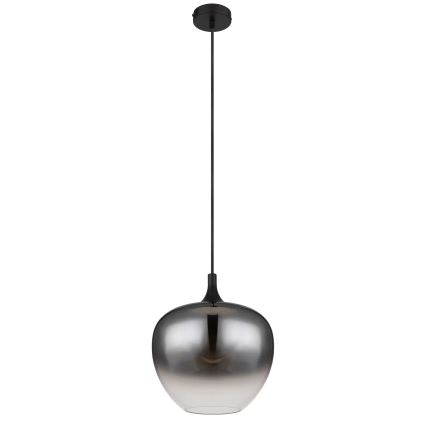 Globo - Kattokruunu johdossa 1xE27/60W/230V halkaisija 29 cm musta